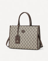 شنطة كتف بحزام قابل للفصل لون بني فاتح - 1